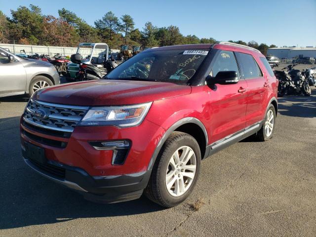 1FM5K8D83JGB02685 - 2018 FORD EXPLOR XLT RED photo 2