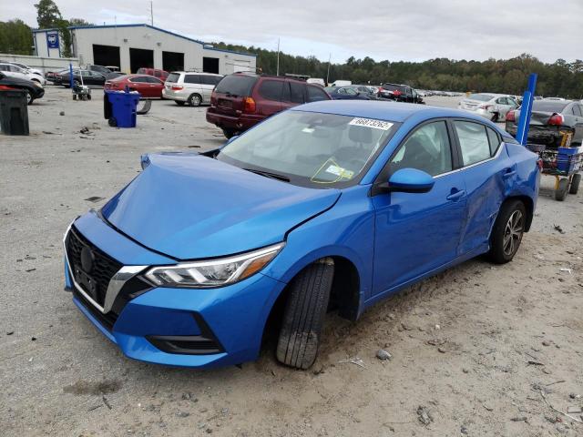 3N1AB8CV9NY217275 - 2022 NISSAN SENTRA SV BLUE photo 2