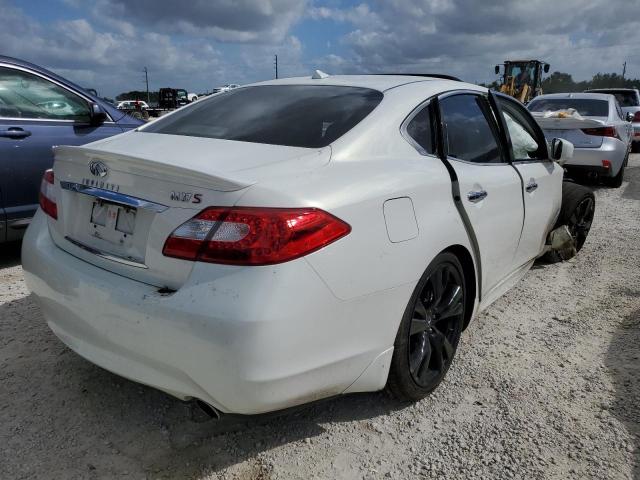 JN1BY1AP3BM325324 - 2011 INFINITI M37 WHITE photo 4