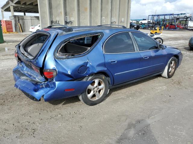 1FAHP58U82A213249 - 2002 FORD TAURUS BLUE photo 3