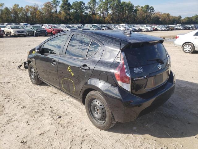 JTDKDTB36G1135672 - 2016 TOYOTA PRIUS C BLACK photo 3