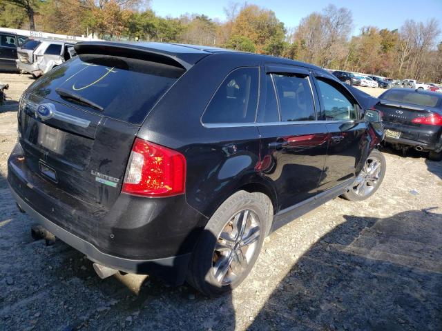 2FMDK3K94DBC73077 - 2013 FORD EDGE LIMIT BLACK photo 3