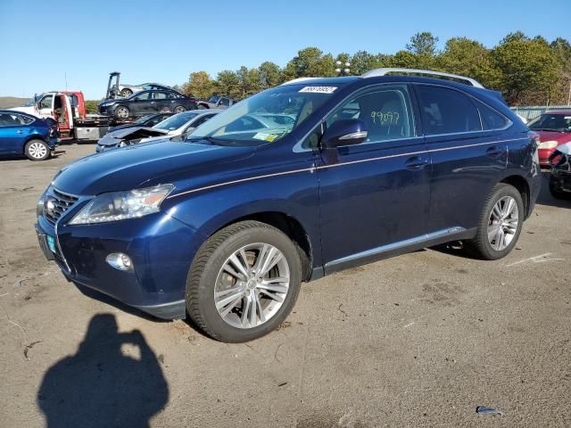 2T2BC1BA1FC004872 - 2015 LEXUS RX 450H BLUE photo 1