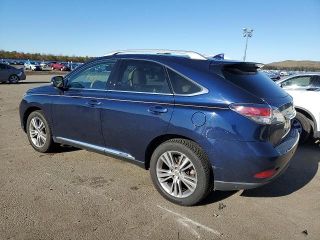 2T2BC1BA1FC004872 - 2015 LEXUS RX 450H BLUE photo 2