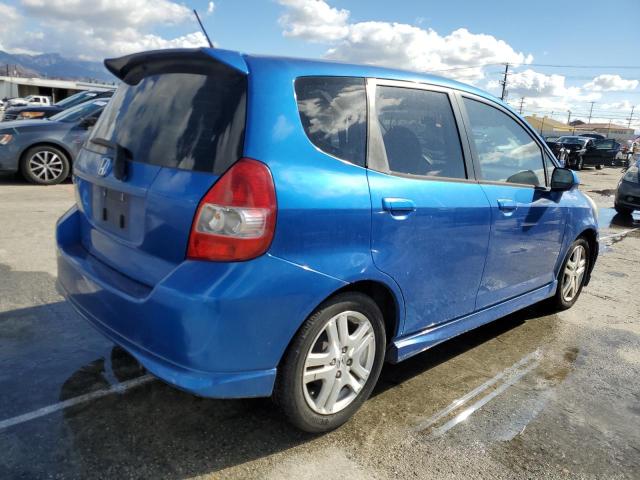 JHMGD38677S019526 - 2007 HONDA FIT S 蓝色 照片 4
