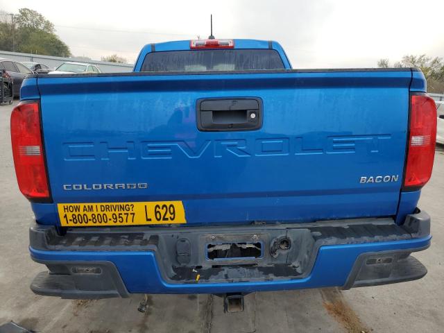 1GCHSBEA1M1170796 - 2021 CHEVROLET COLORADO BLUE photo 6