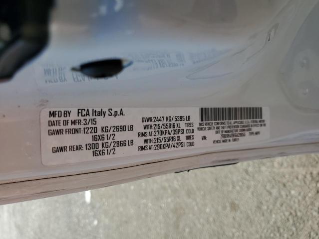 ZFBERFAT9F6A29855 - 2015 RAM PROMASTER WHITE photo 10