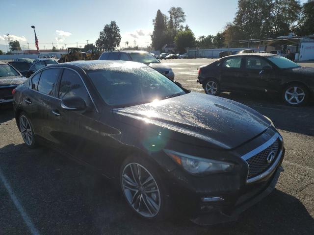 JN1AV7AR8EM700721 - 2014 INFINITI Q50 HYBRID BLACK photo 1