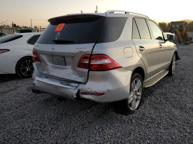 4JGDA5HB2EA299165 - 2014 MERCEDES-BENZ ML 350 4MA SILVER photo 4