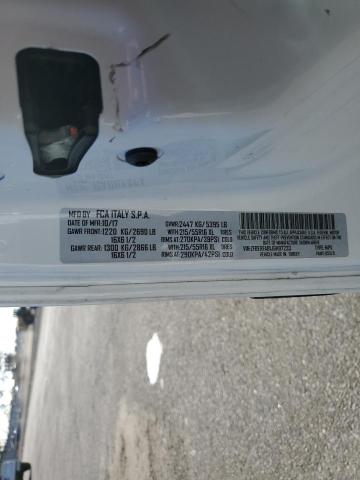 ZFBERFAB1J6H97233 - 2018 RAM PROMASTER WHITE photo 10