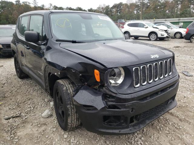 ZACCJAAB4HPG15320 - 2017 JEEP RENEGADE S BLACK photo 1