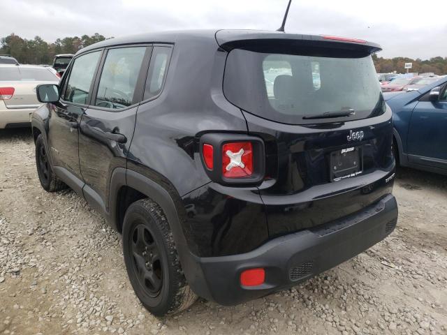 ZACCJAAB4HPG15320 - 2017 JEEP RENEGADE S BLACK photo 3