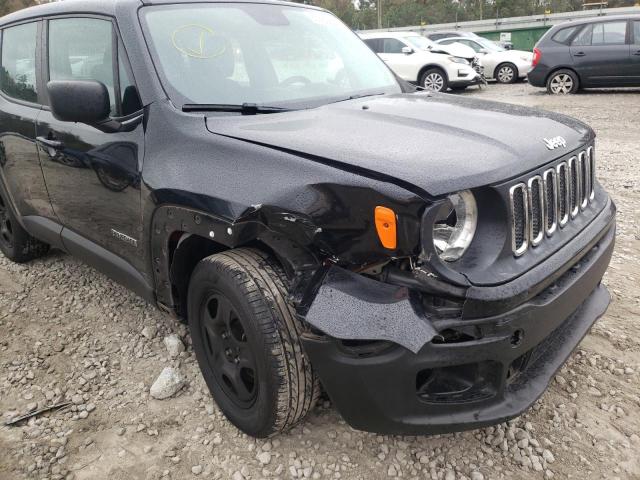 ZACCJAAB4HPG15320 - 2017 JEEP RENEGADE S BLACK photo 9