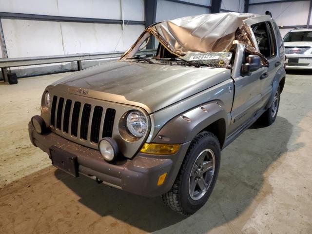 1J4GL38K65W538908 - 2005 JEEP LIBERTY RE TAN photo 2