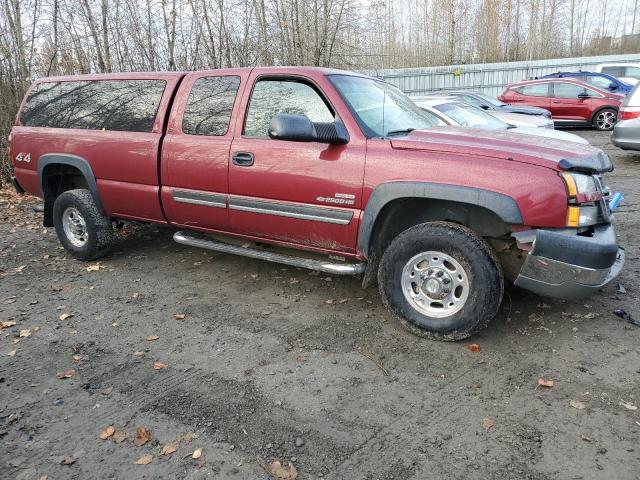 1GCHK29225E227214 - 2005 CHEVROLET silverado MAROON photo 4