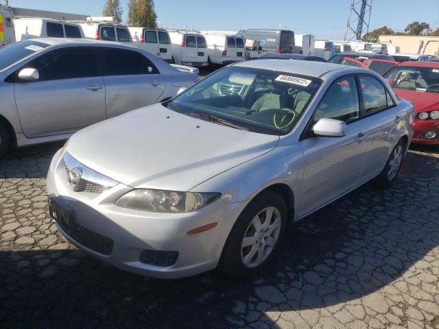 1YVHP80CX75M59177 - 2007 MAZDA 6 I SILVER photo 2