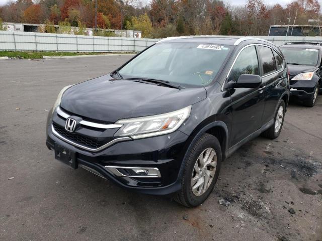 2HKRM4H76FH650192 - 2015 HONDA CR-V EXL BLACK photo 2