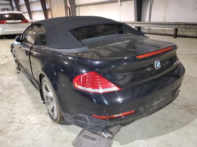 WBAEB53568CX61983 - 2008 BMW 650 I BLACK photo 3