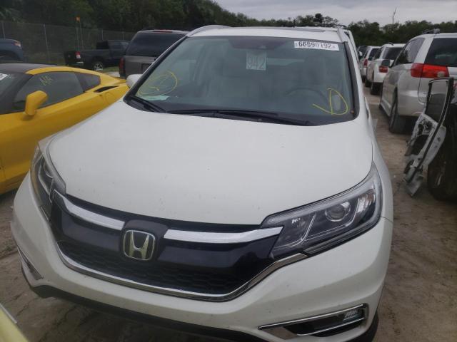 5J6RM3H94FL017238 - 2015 HONDA CR-V TOURI WHITE photo 5