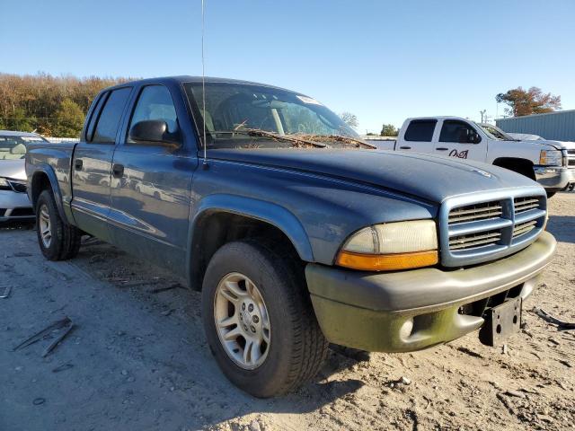 1D7HL38X93S378295 - 2003 DODGE DAKOTA QUA BLUE photo 1