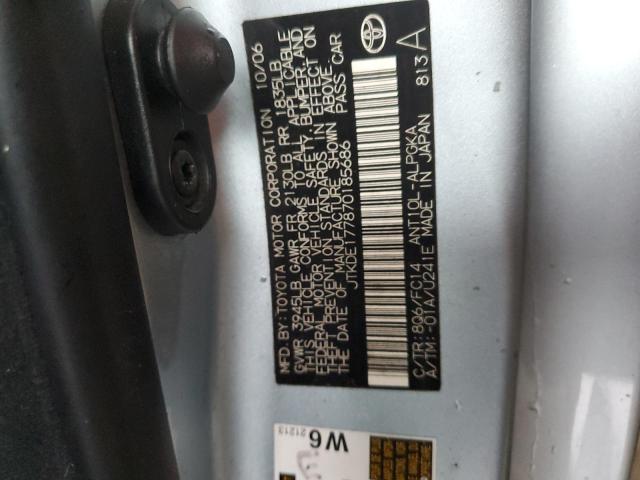 JTKDE177870185686 - 2007 TOYOTA SCION TC BLUE photo 10