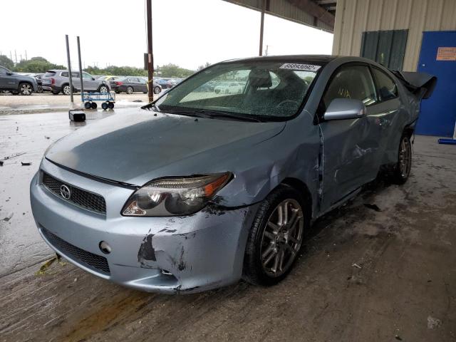 JTKDE177870185686 - 2007 TOYOTA SCION TC BLUE photo 2