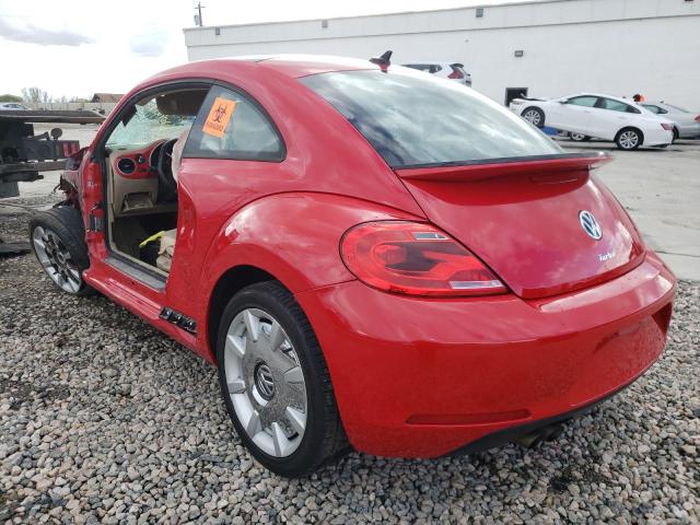 3VWJ07AT9GM605435 - 2016 VOLKSWAGEN BEETLE SE RED photo 3