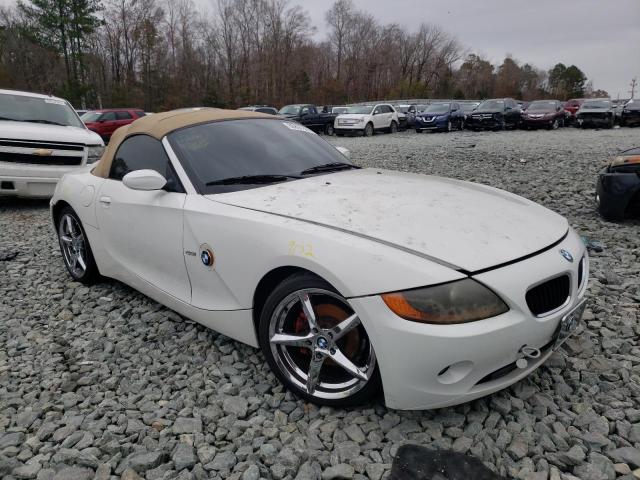 4USBT33473LS45651 - 2003 BMW Z4 2.5 WHITE photo 1