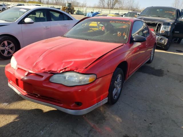 2G1WX15K629124183 - 2002 CHEVROLET MONTE CARL RED photo 2