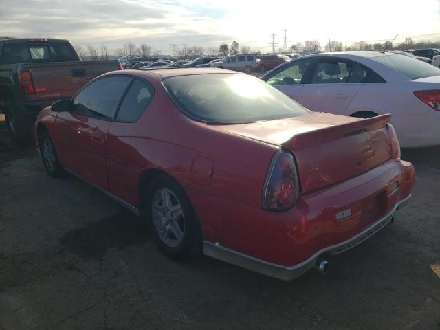 2G1WX15K629124183 - 2002 CHEVROLET MONTE CARL RED photo 3