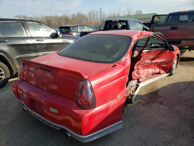 2G1WX15K629124183 - 2002 CHEVROLET MONTE CARL RED photo 4