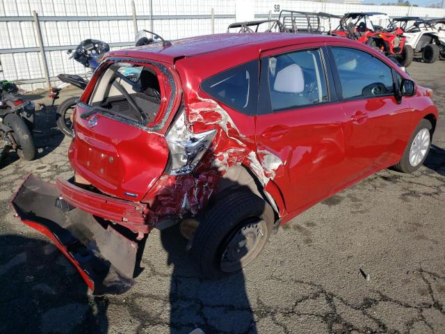 3N1CE2CP9EL400655 - 2014 NISSAN VERSA RED photo 4