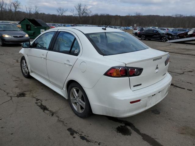 JA32V2FW5EU013276 - 2014 MITSUBISHI LANCER SE WHITE photo 2