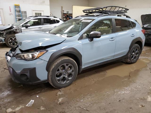 JF2GTHSC4MH650129 - 2021 SUBARU CROSSTREK BLUE photo 1