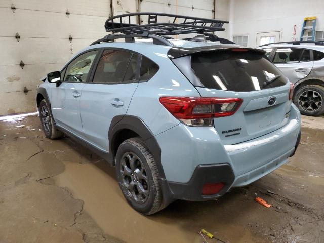 JF2GTHSC4MH650129 - 2021 SUBARU CROSSTREK BLUE photo 2