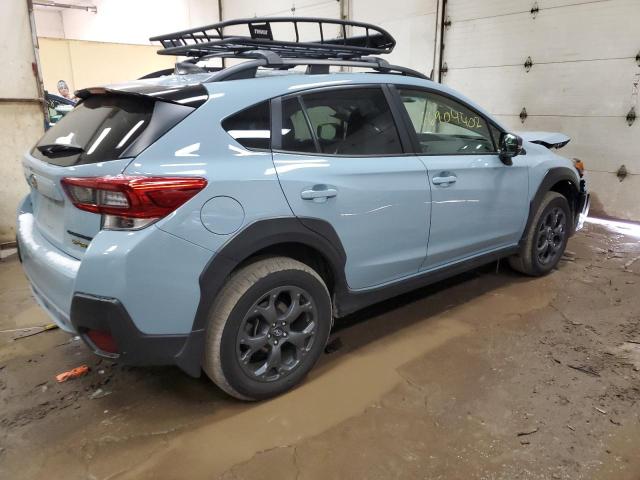 JF2GTHSC4MH650129 - 2021 SUBARU CROSSTREK BLUE photo 3