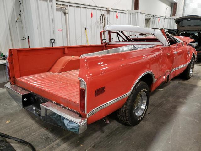 CE148S167277 - 1968 CHEVROLET PICKUP RED photo 4