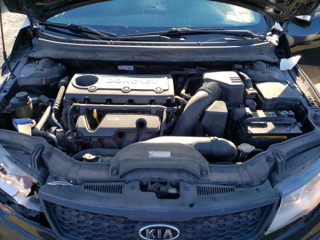 KNAFU6A25A5258579 - 2010 KIA FORTE EX BLACK photo 7