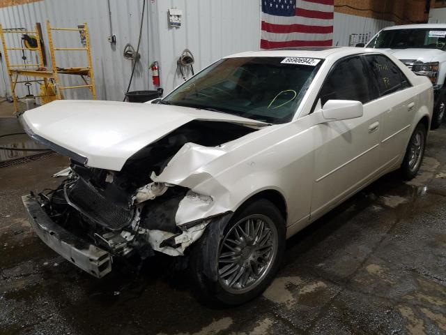 1G6DP567250120178 - 2005 CADILLAC CTS HI FEA WHITE photo 2