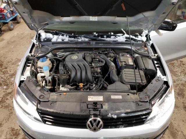 3VW2K7AJ8CM400275 - 2012 VOLKSWAGEN JETTA BASE SILVER photo 11