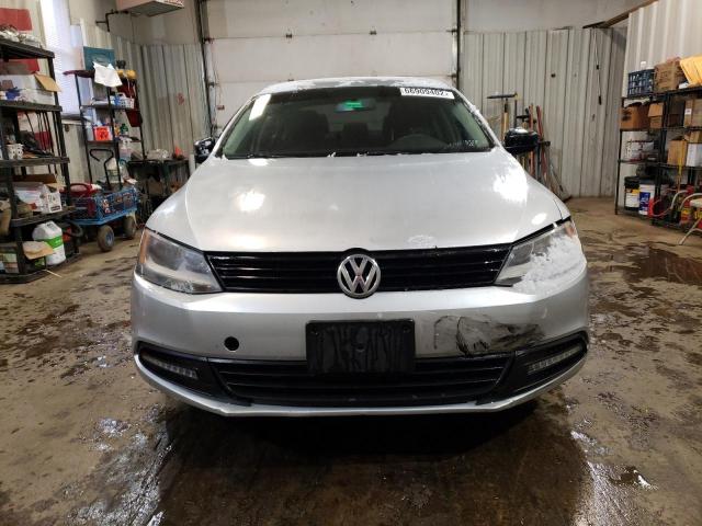 3VW2K7AJ8CM400275 - 2012 VOLKSWAGEN JETTA BASE SILVER photo 5