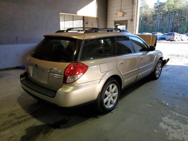 4S4BP62C787356037 - 2008 SUBARU OUTBACK GOLD photo 4