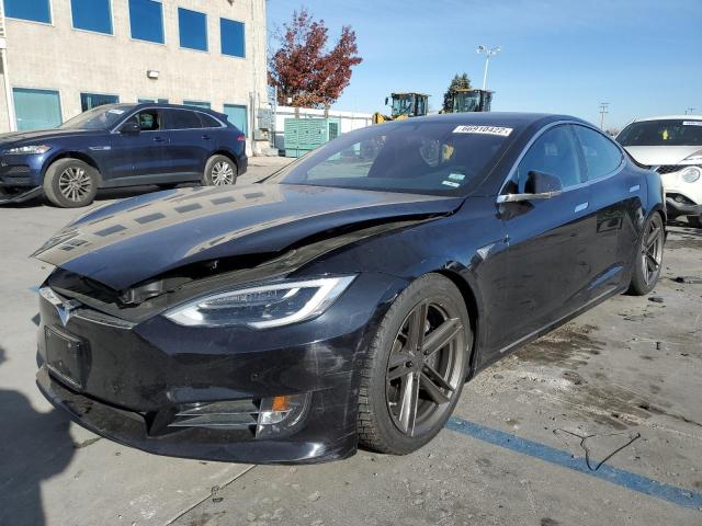 5YJSA1E21HF185176 - 2017 TESLA MODEL S Negro foto 2