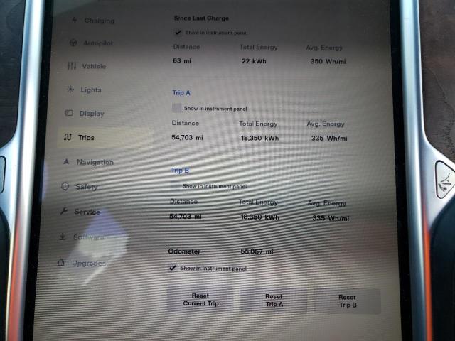 5YJSA1E21HF185176 - 2017 TESLA MODEL S Negro foto 8