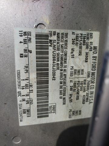 5LMFU28R43LJ32042 - 2003 LINCOLN NAVIGATOR 银色 照片 10