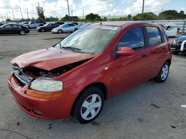 KL1TD66687B727358 - 2007 CHEVROLET AVEO BASE RED photo 2