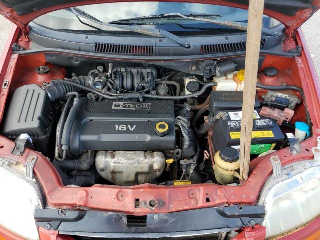 KL1TD66687B727358 - 2007 CHEVROLET AVEO BASE RED photo 7