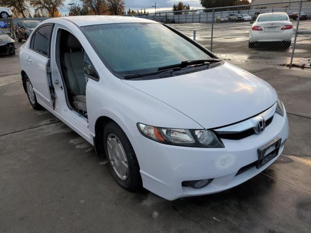 JHMFA3F25AS005202 - 2010 HONDA CIVIC HYBR WHITE photo 1