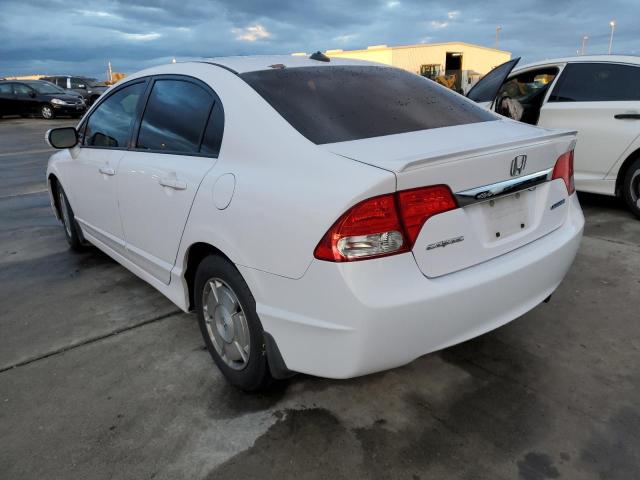 JHMFA3F25AS005202 - 2010 HONDA CIVIC HYBR WHITE photo 3