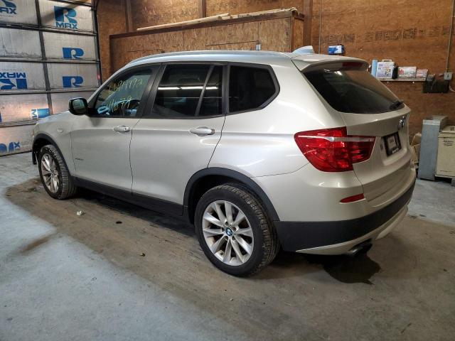 5UXWX9C53D0A29517 - 2013 BMW X3 XDRIVE2 SILVER photo 3